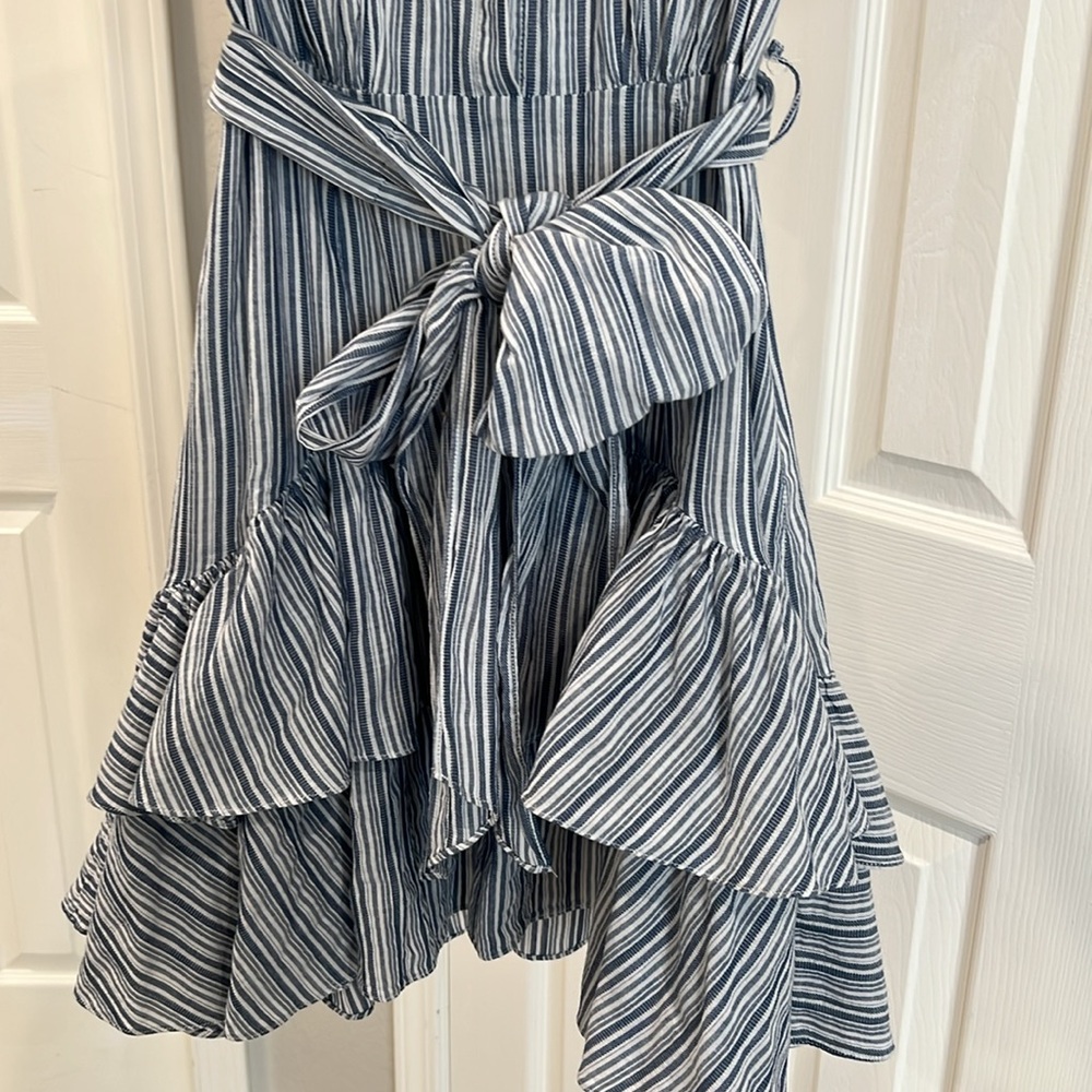 Rebecca Taylor tripped ruffle dress - size 2 - Picture 6 of 11